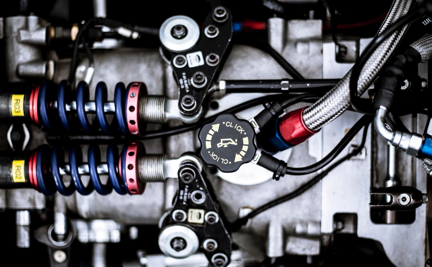 Détail d’un compartiment moteur